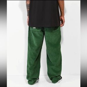 Paterson Corduroy Pants Mens 30 Green Made For Play Streetwear Skate Baggy EUC